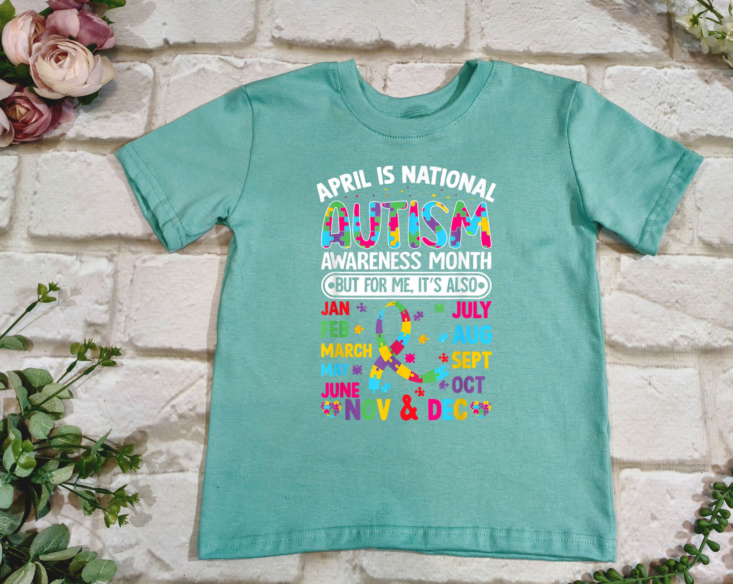 Autism Awareness April T shirt - Image 2