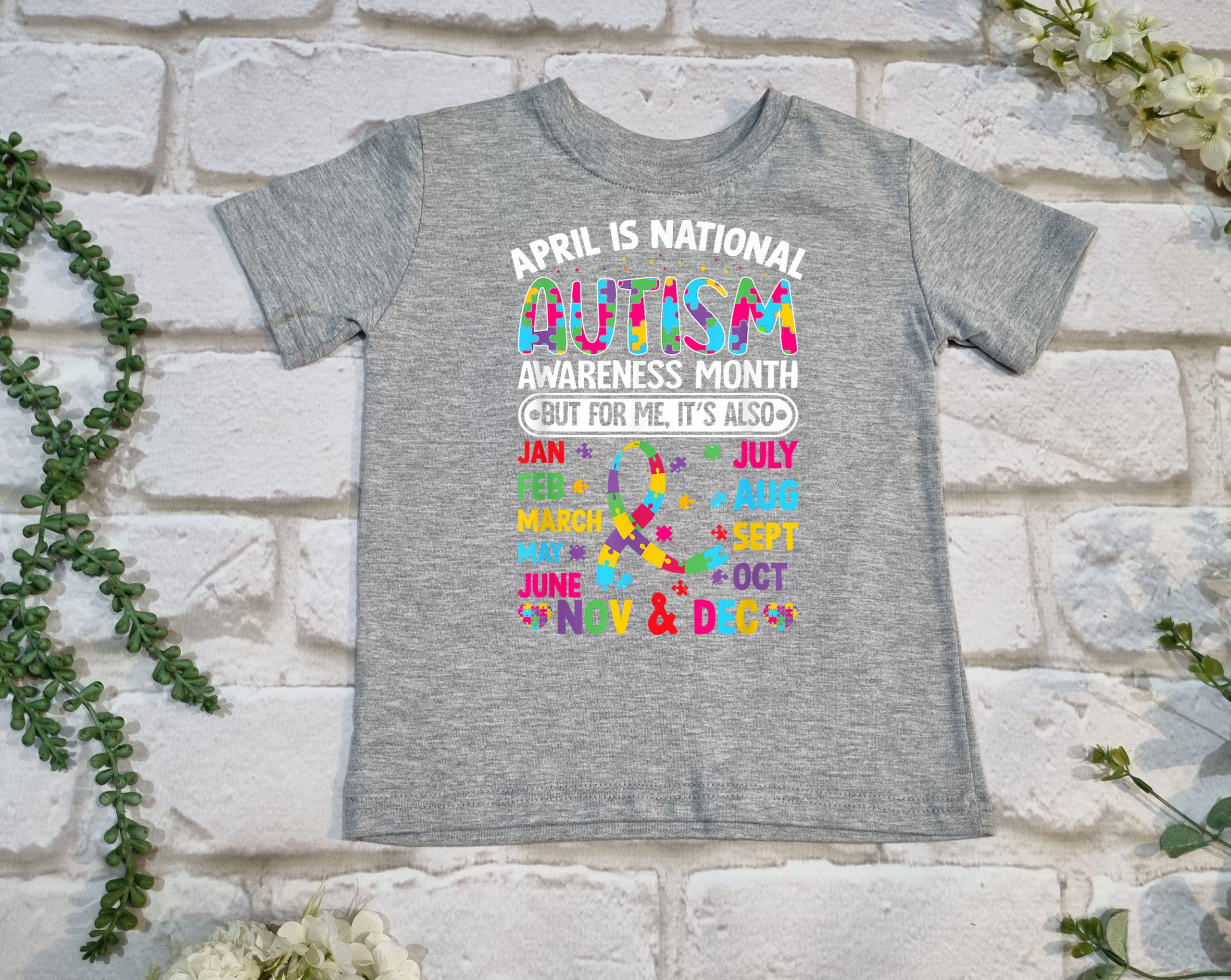 Autism Awareness April T shirt - Image 4