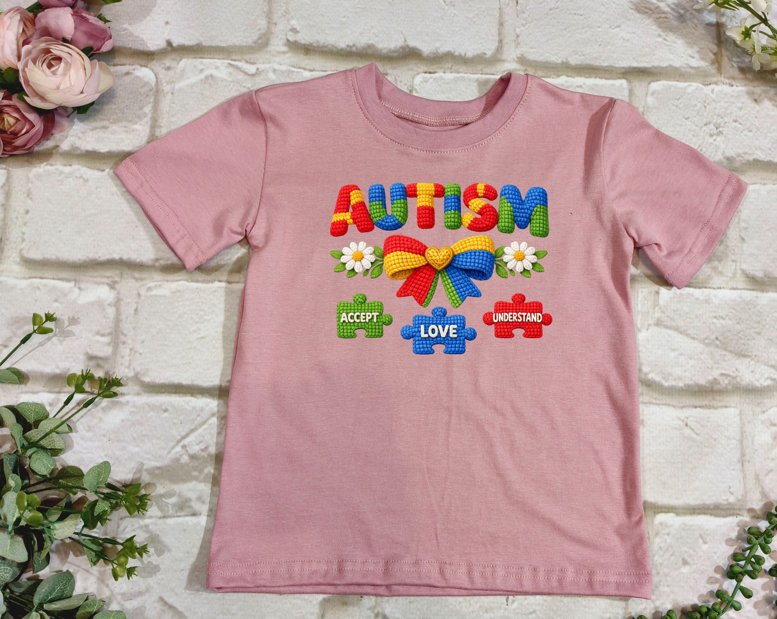 Autism Crochet Faux T shirt - Image 3