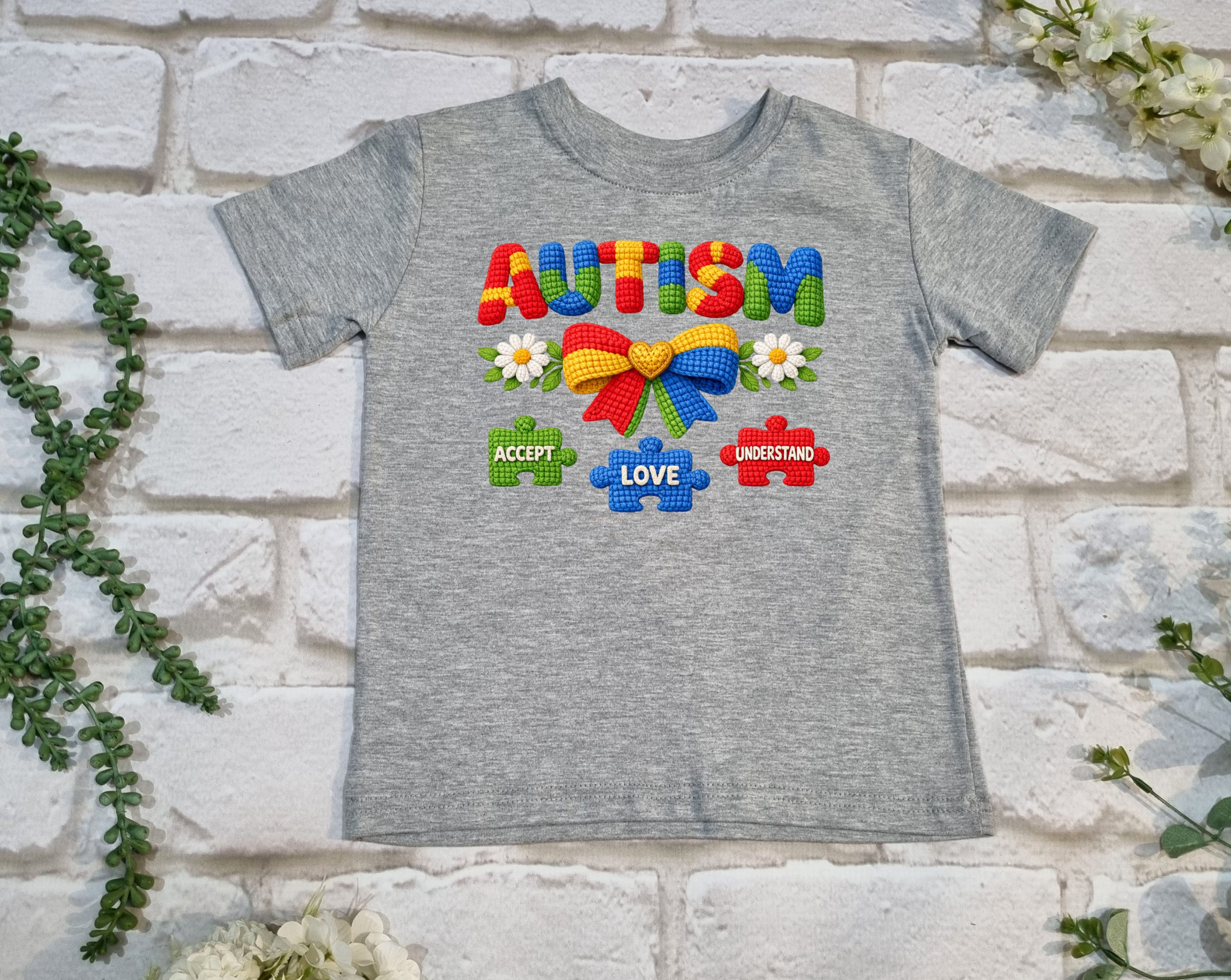Autism Crochet Faux T shirt - Image 4