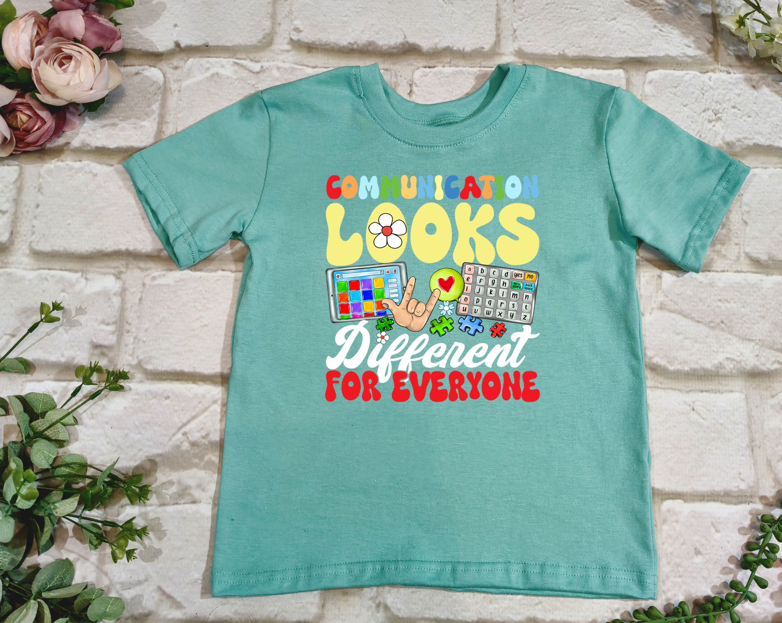 Communication Looks Different T Shirt - Image 2