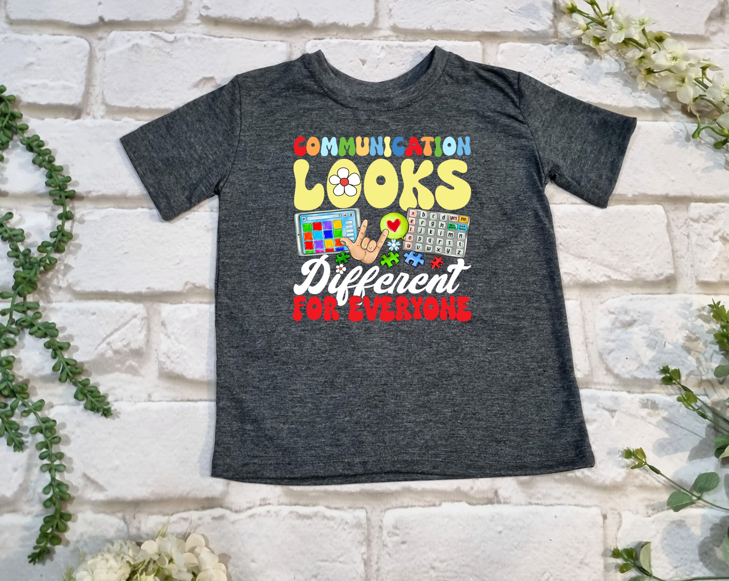 Communication Looks Different T Shirt - Image 4