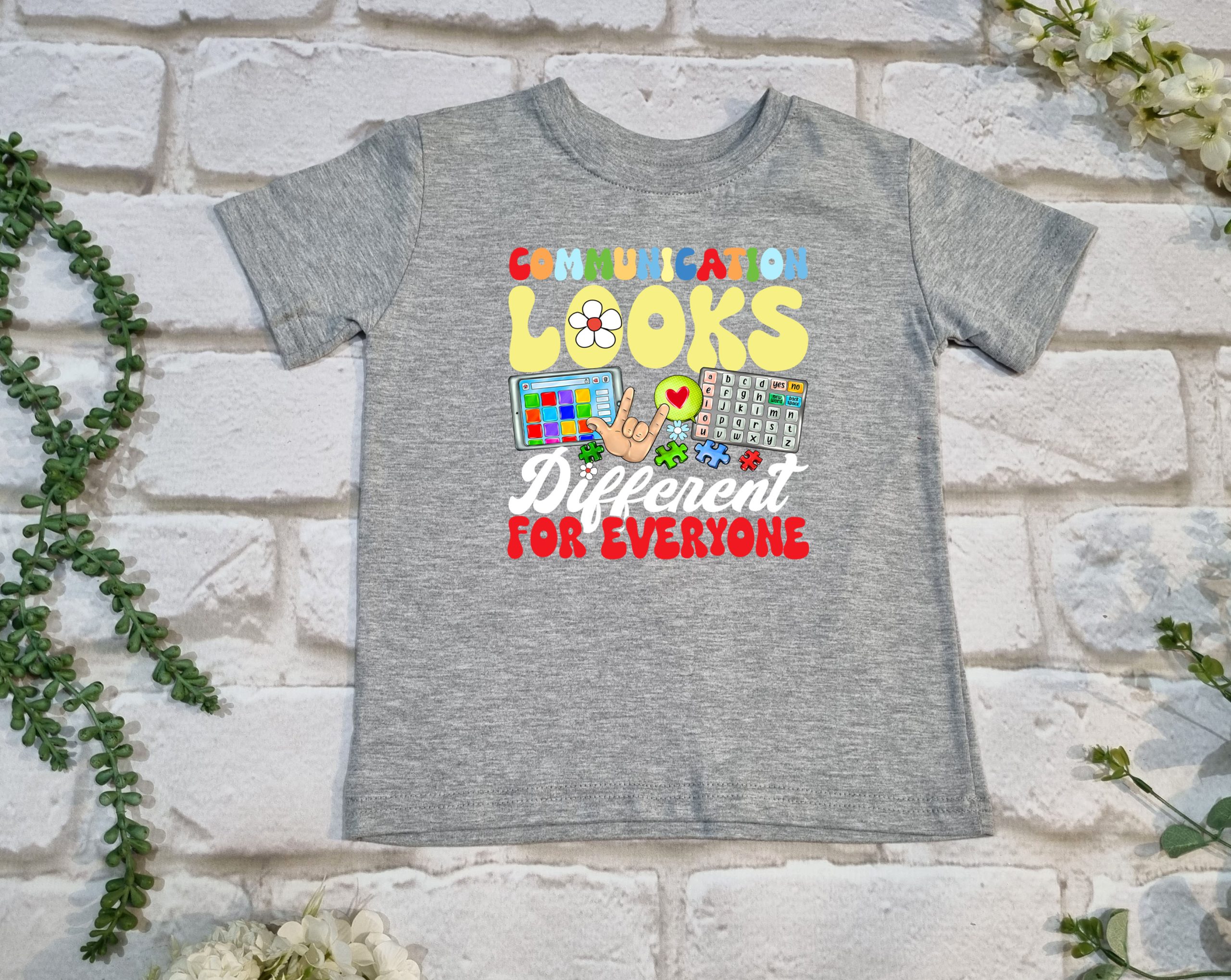 Communication Looks Different T Shirt - Image 5
