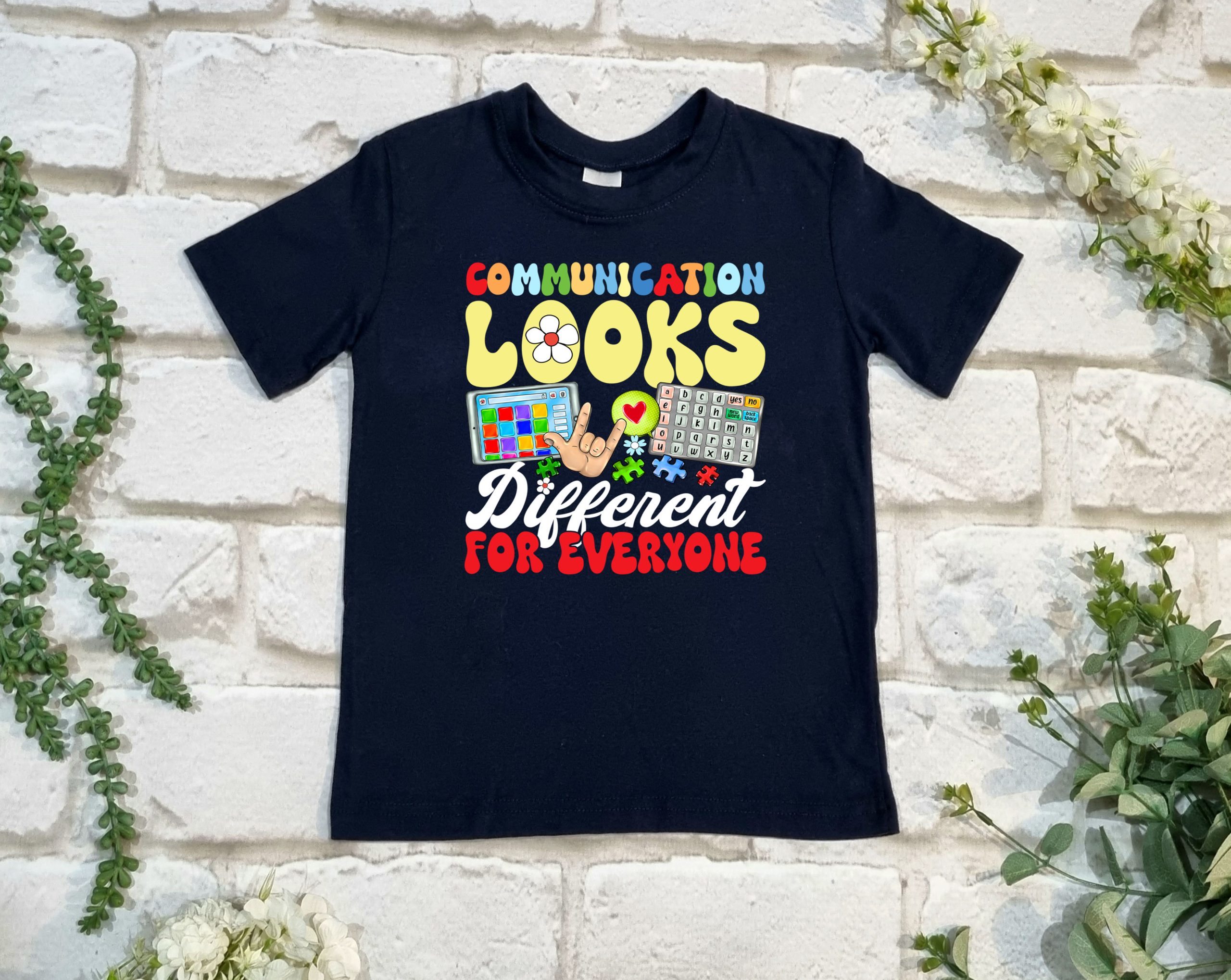 Communication Looks Different T Shirt - Image 7