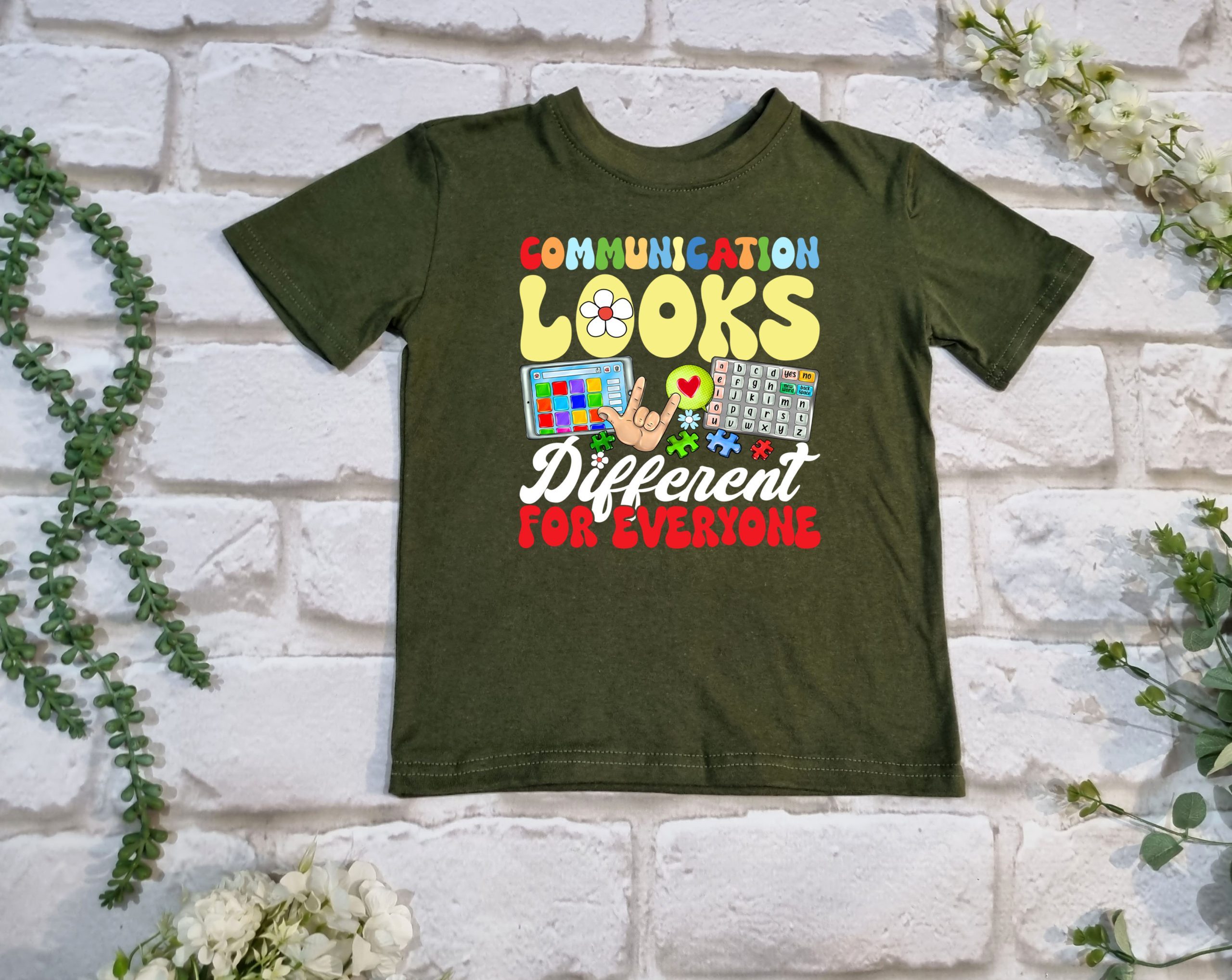 Communication Looks Different T Shirt - Image 8