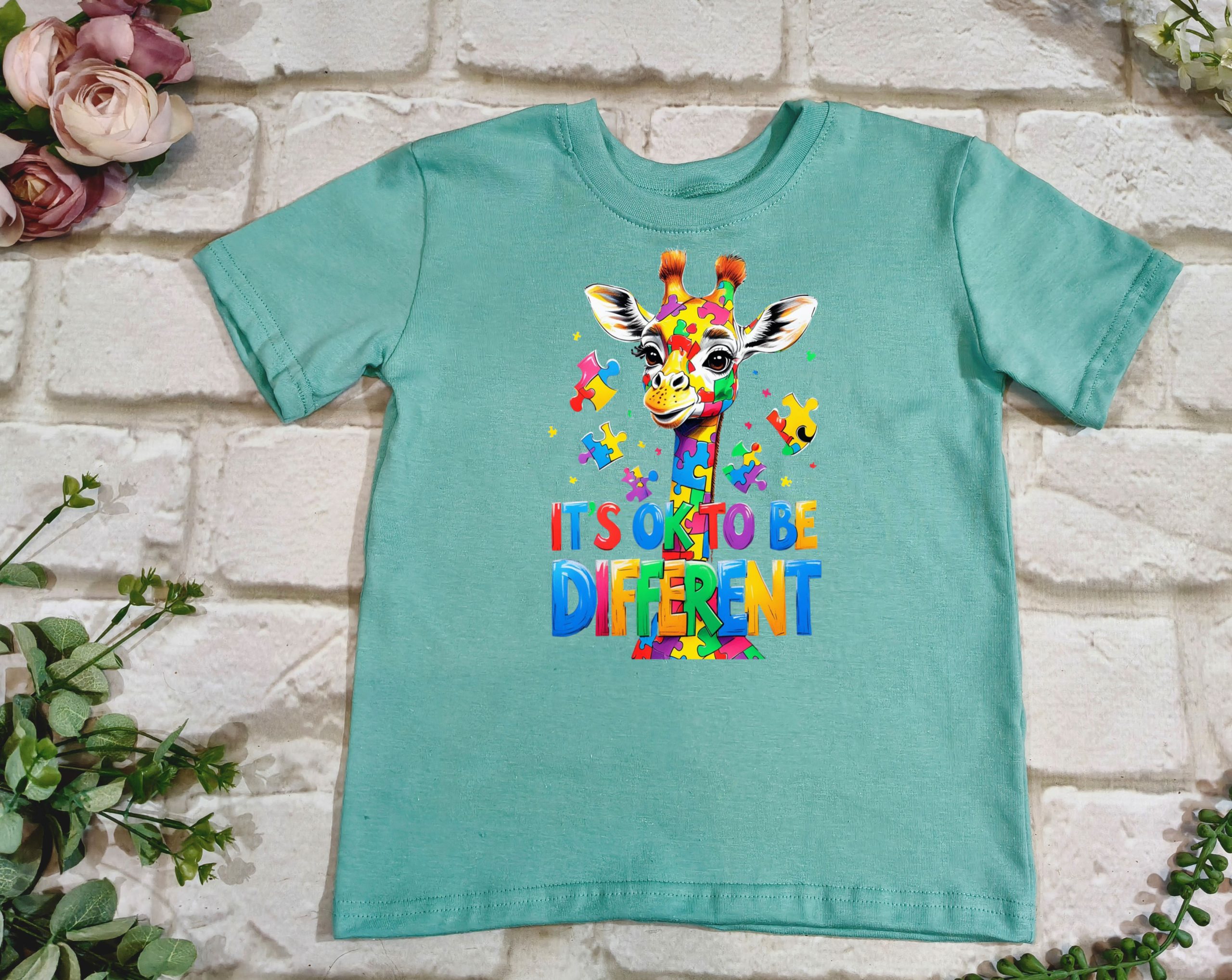 It's Ok to be Different Giraffe T shirt - Image 2
