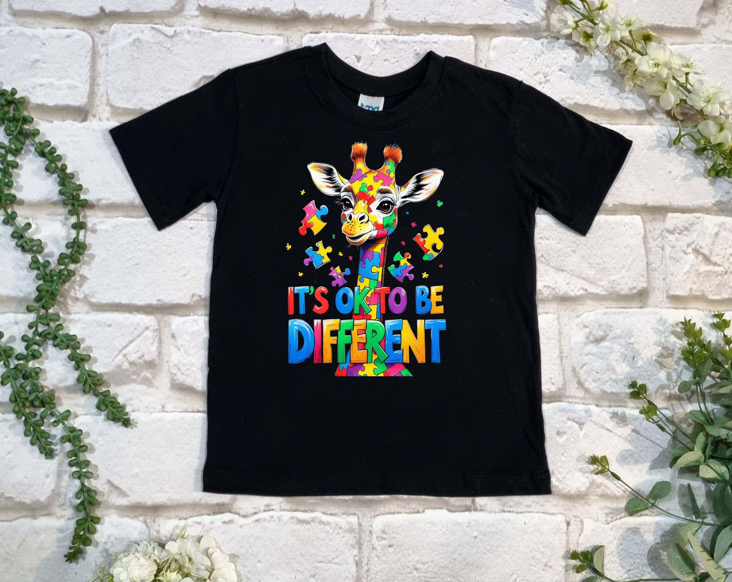 It's Ok to be Different Giraffe T shirt