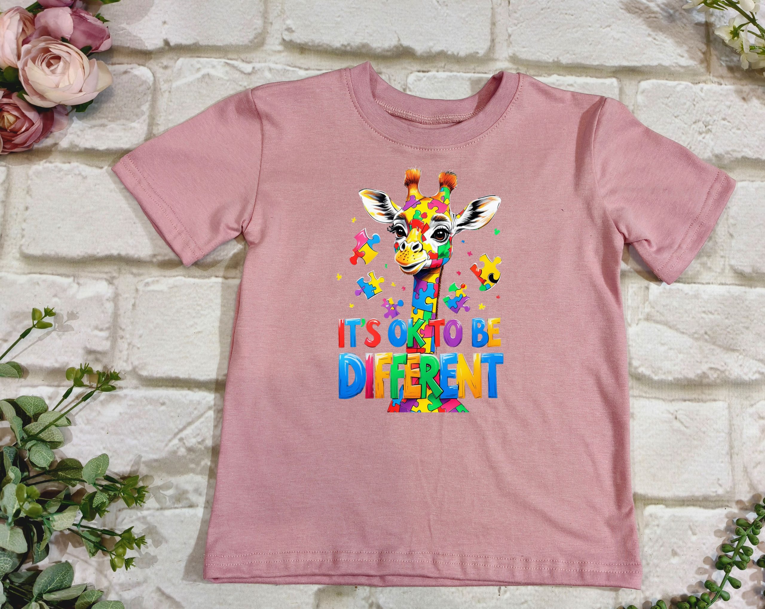 It's Ok to be Different Giraffe T shirt - Image 3