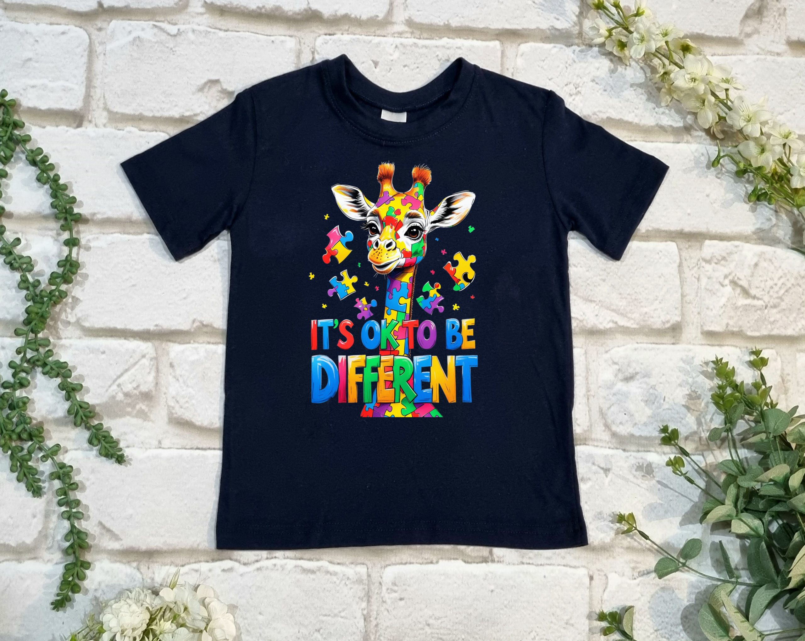 It's Ok to be Different Giraffe T shirt - Image 4