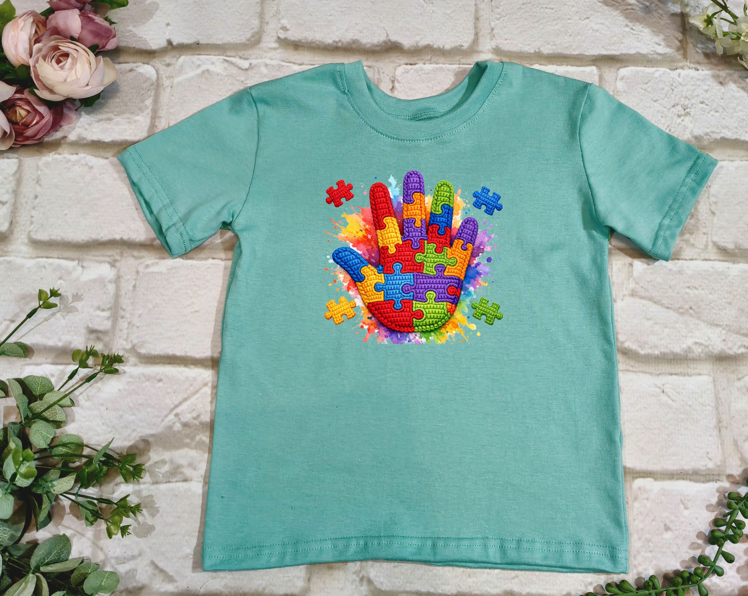Puzzle Hand T shirt - Image 2
