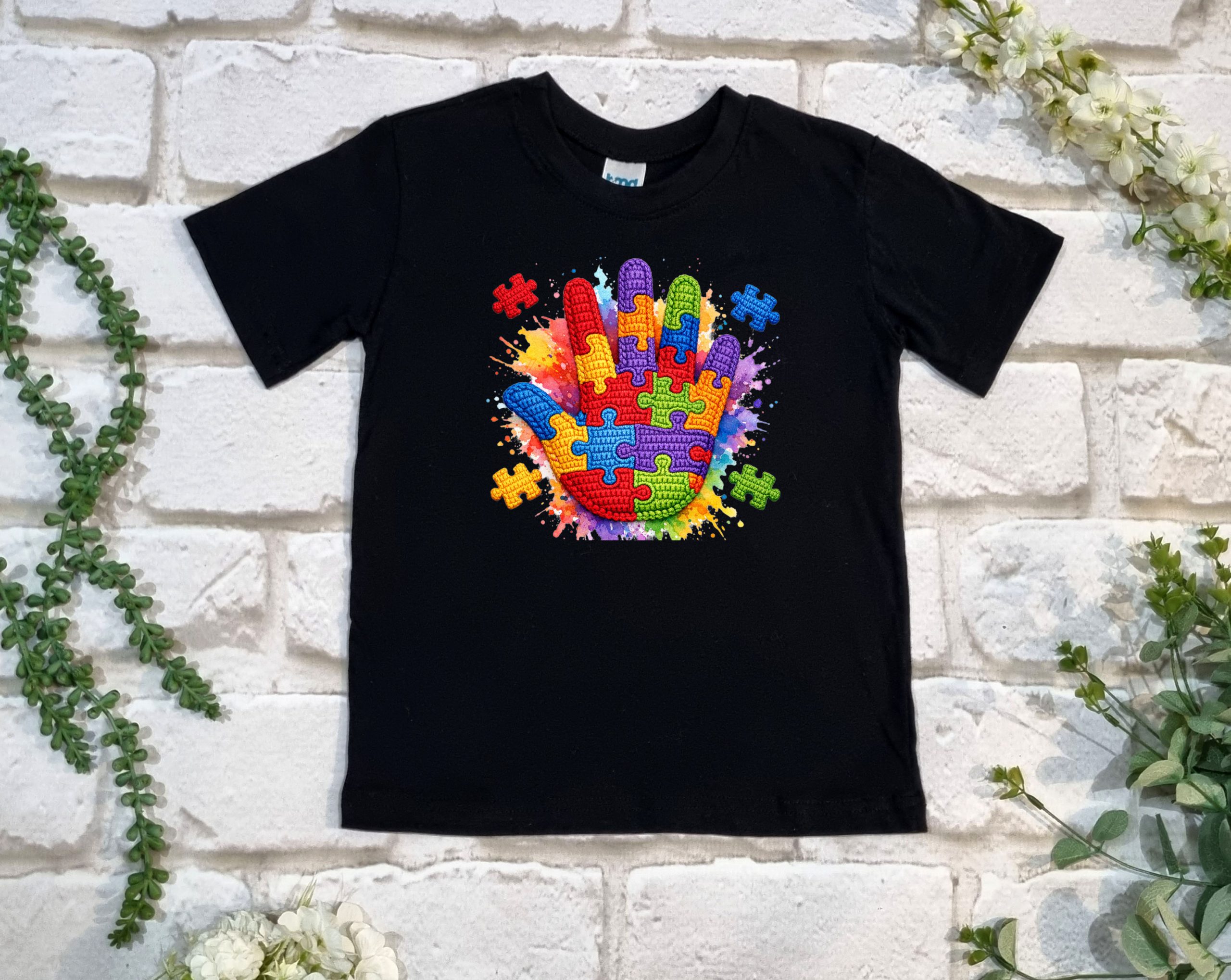 Puzzle Hand T shirt - Image 7