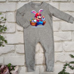 Mario Bros Easter Long Romper