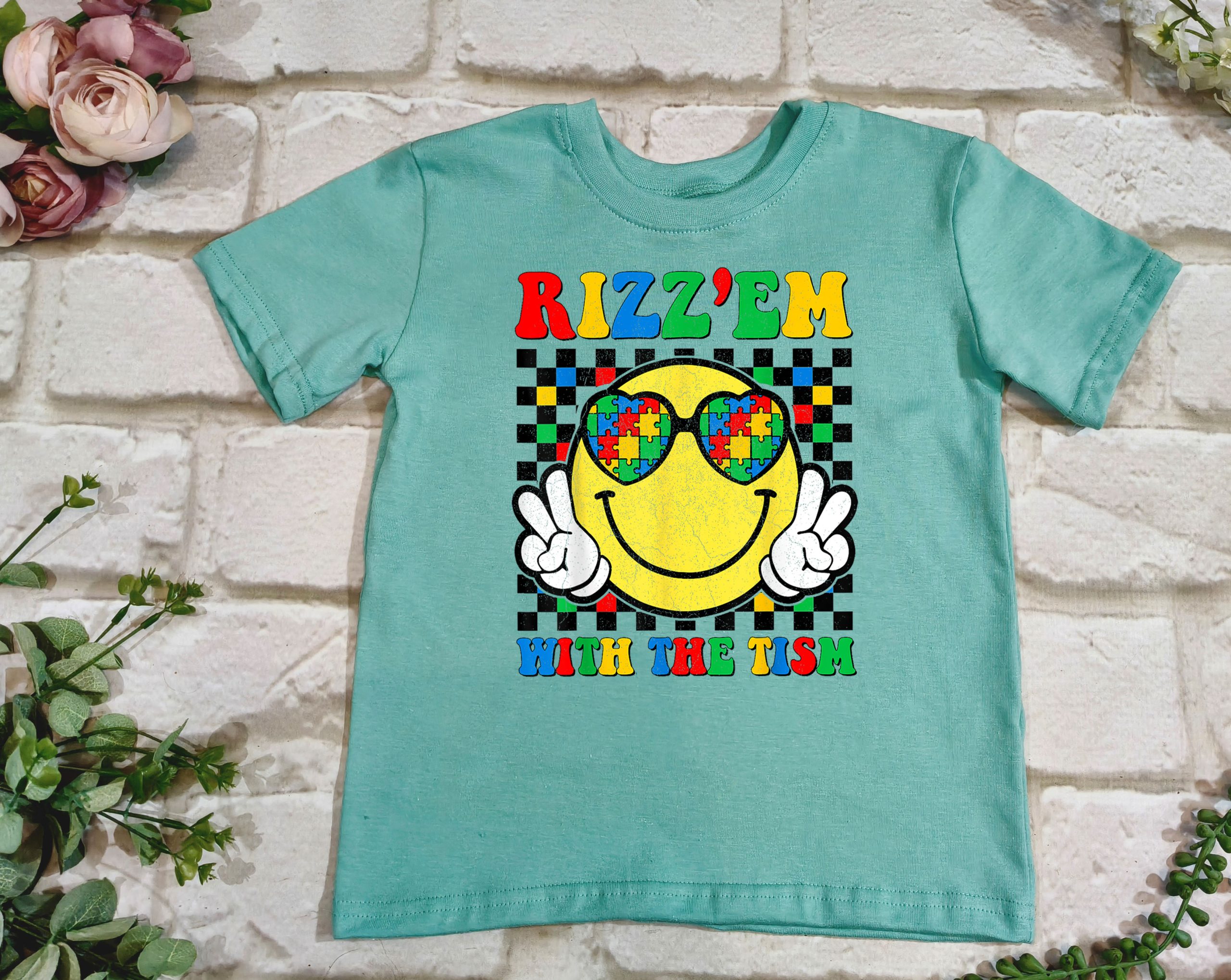 Rizz'em with the Tism T Shirt - Image 2