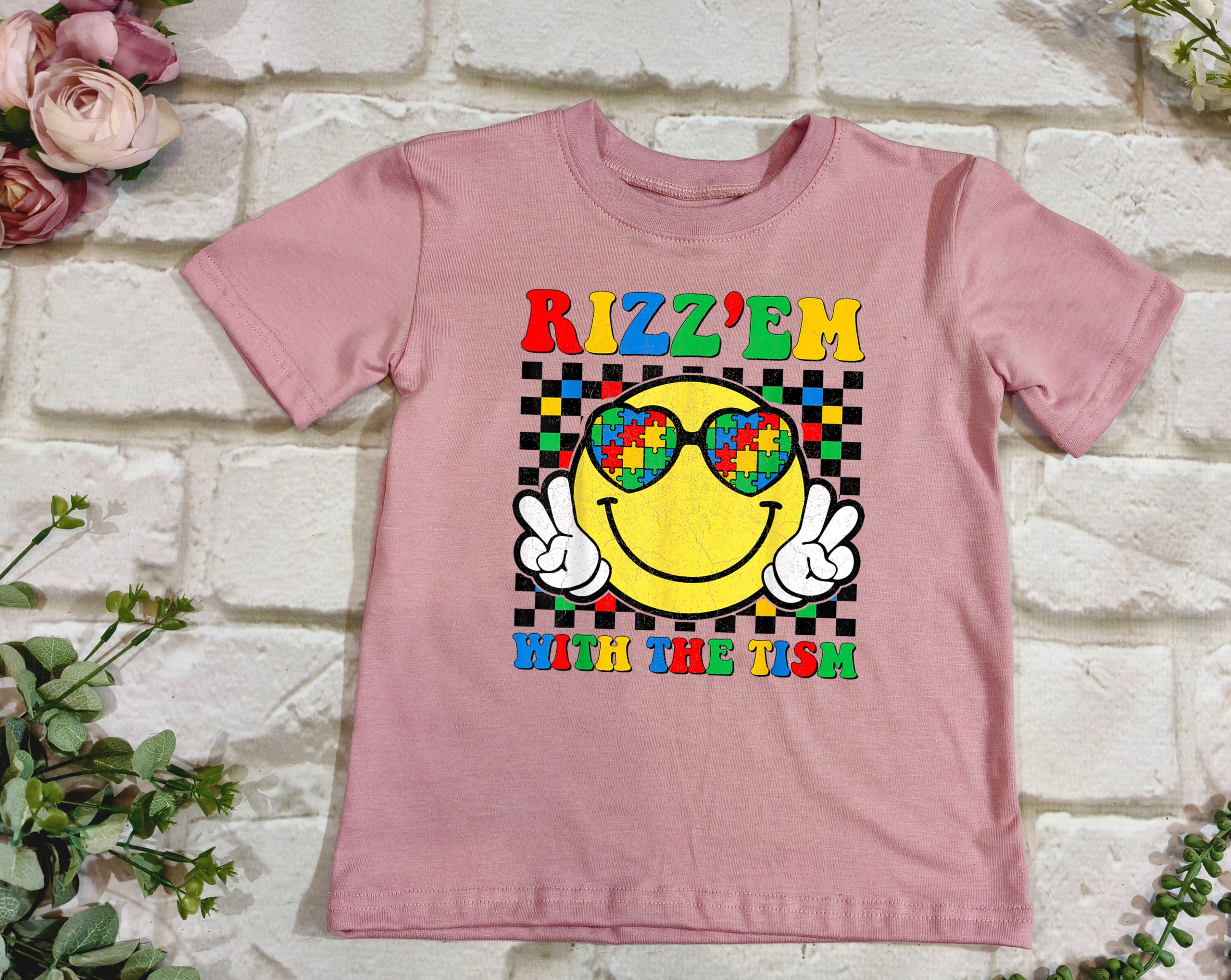 Rizz'em with the Tism T Shirt - Image 3