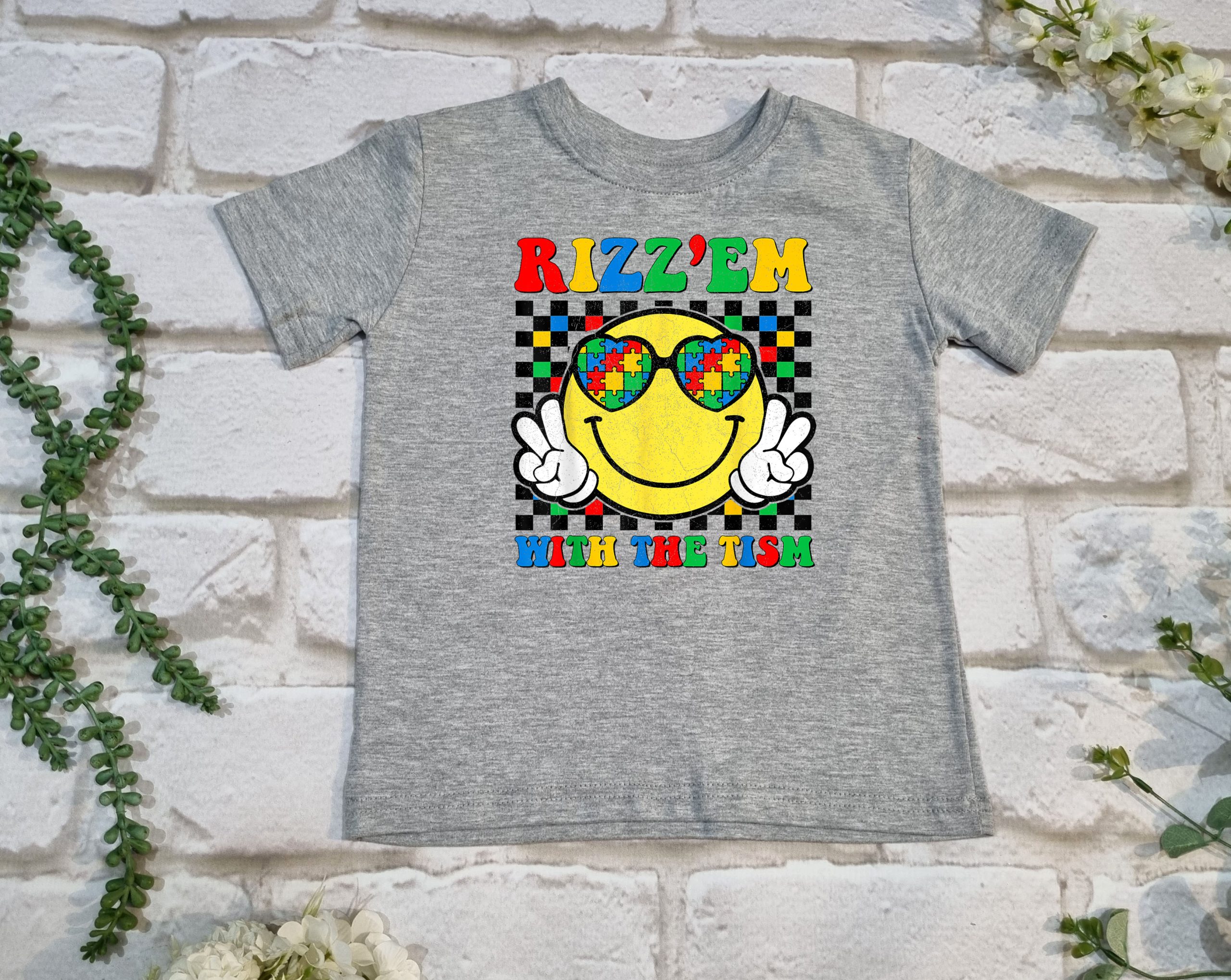 Rizz'em with the Tism T Shirt - Image 4