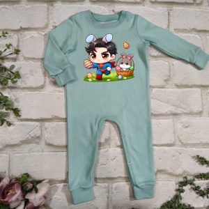 Superman Easter Long Romper