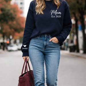 Mom Sweater Pocket Print